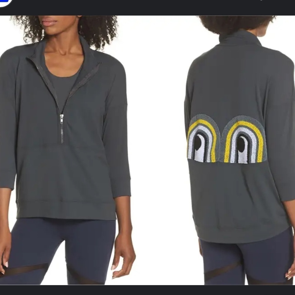 Boom Boom Athletica Novelty Eye 3/4 Sleeve Sweatshirt
